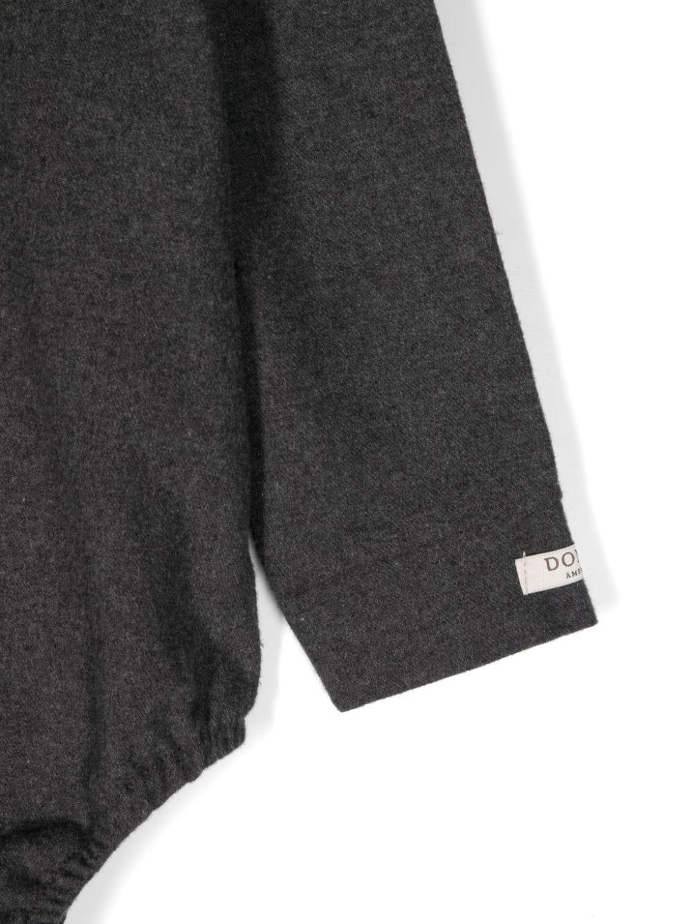Body per neonati Donsje Romm grigio con colletto classico - Rubino Kids