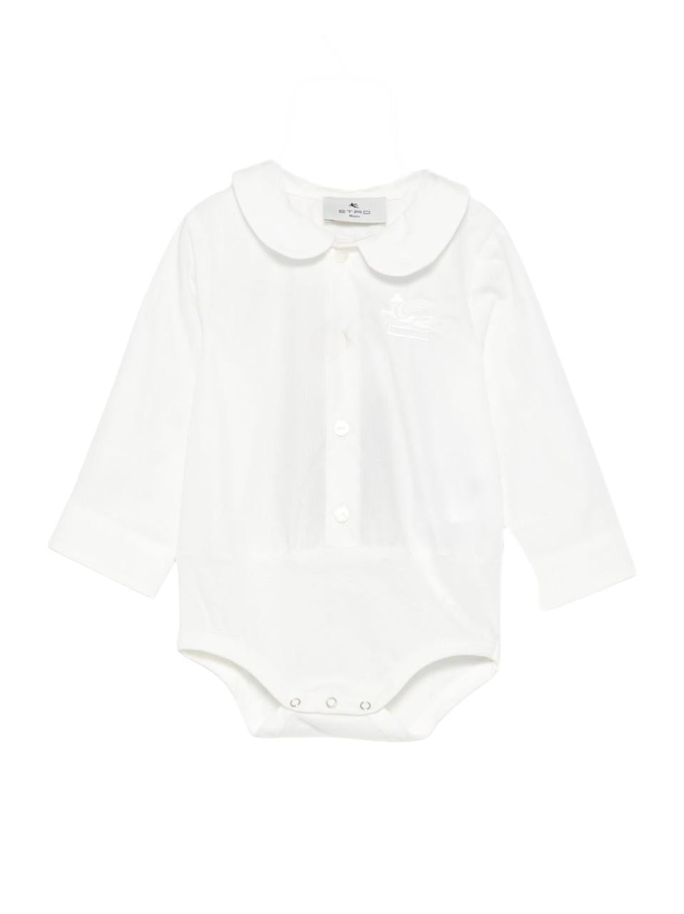 Body per neonati ETRO Kids bianco con colletto alla Peter Pan - Rubino Kids