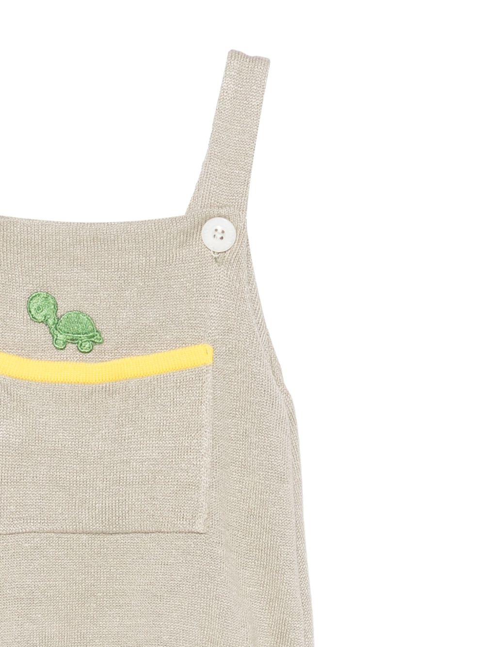 Body per neonato Gensami kids beige con applicazione - Rubino Kids