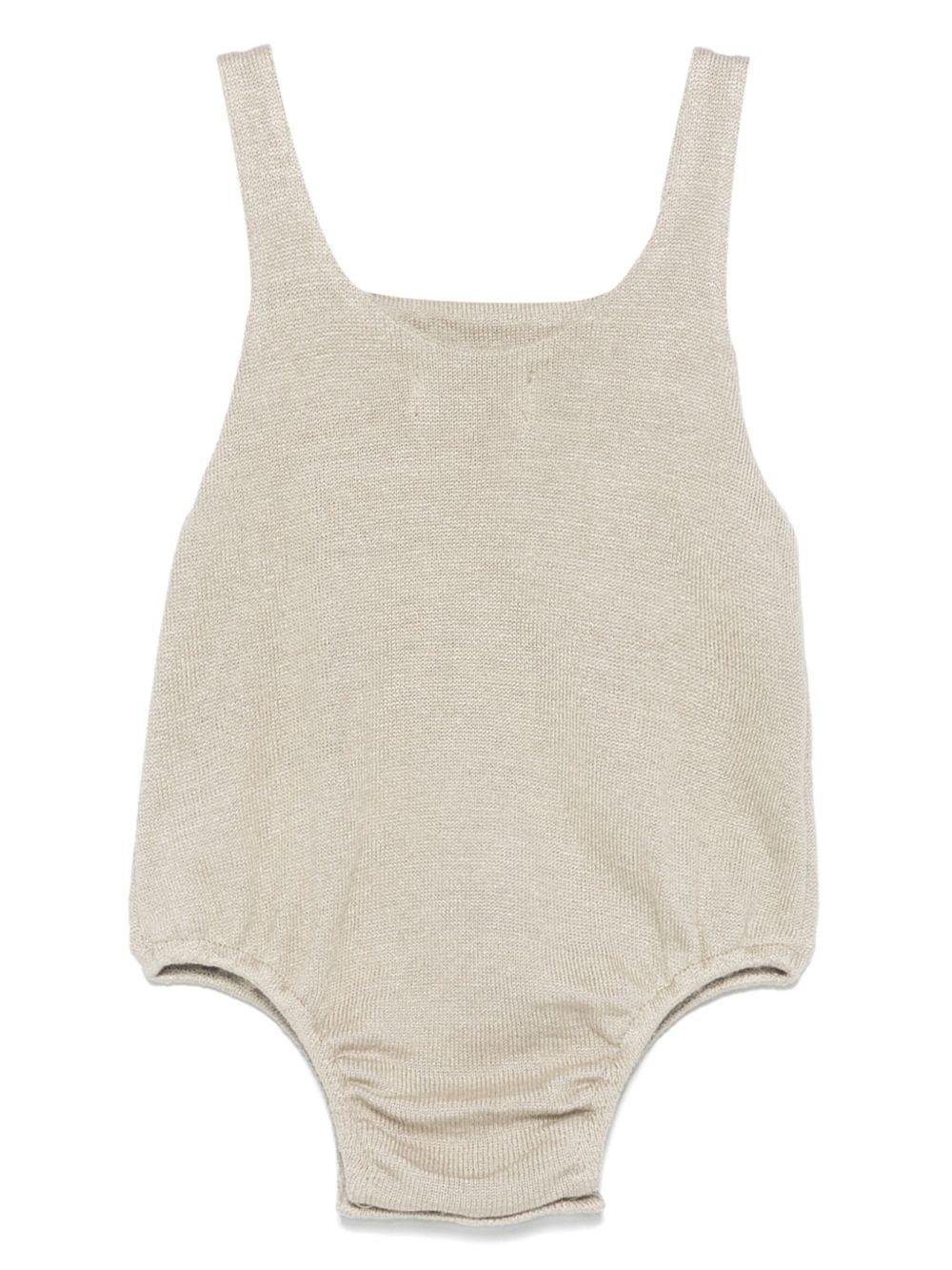 Body per neonato Gensami kids beige con applicazione - Rubino Kids