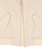 Bomber con applicazione per bambino Tommy Hilfiger Junior beige con colletto a coste - Rubino Kids