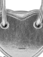 Borsa a mano per bambina Monnalisa argento a forma di cuore - Rubino Kids