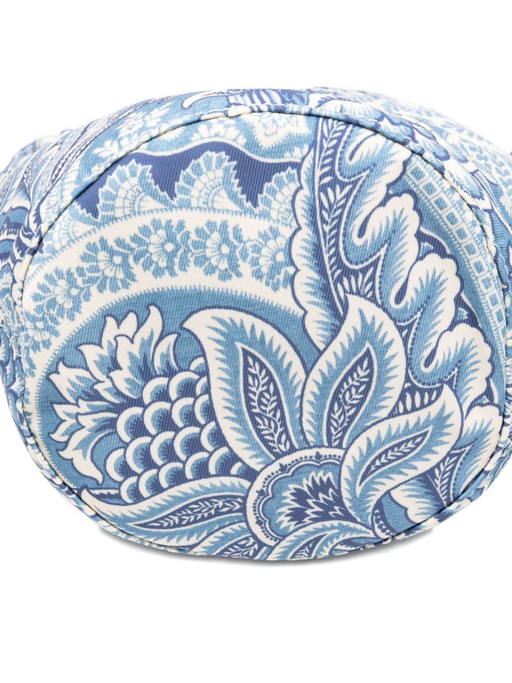 Borsa a secchiello per bambina ETRO KIDS blu con motivo paisley - Rubino Kids