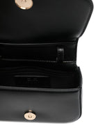 Borsa a spalla per bambina Elisabetta Franchi La Mia Bambina nera con placca con logo color oro - Rubino Kids