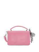 Borsa a spalla per bambina Monnalisa rosa con logo goffrato - Rubino Kids