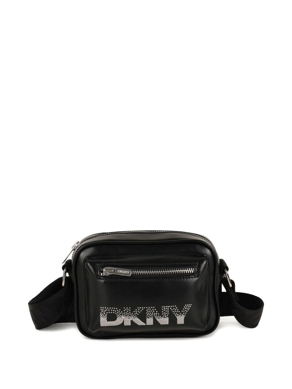 Borsa a spalla per bambini DKNY Kids nera con tracolla regolabile - Rubino Kids