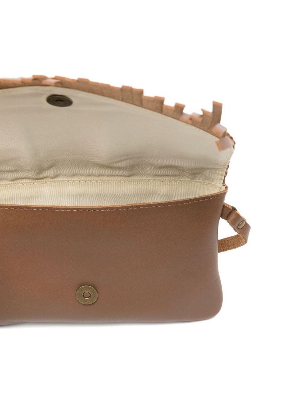 Borsa a tracolla per bambina Donsje marrone con toppa di cavallo - Rubino Kids