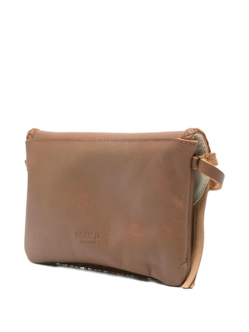 Borsa a tracolla per bambina Donsje marrone con toppa di cavallo - Rubino Kids