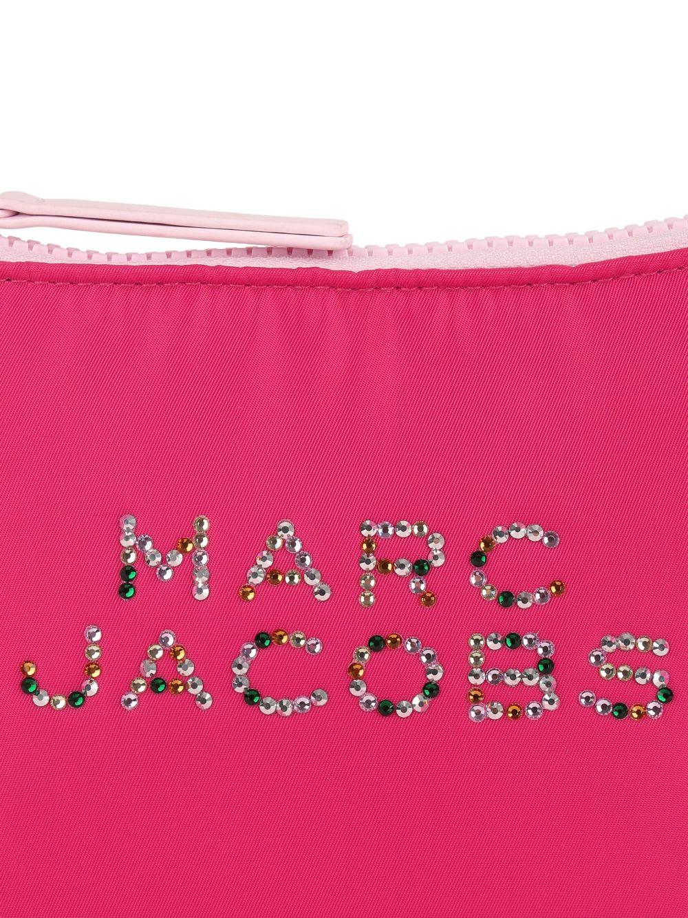 Borsa a tracolla per bambina The Marc Jacobs Kids fucsia con logo sul davanti - Rubino Kids