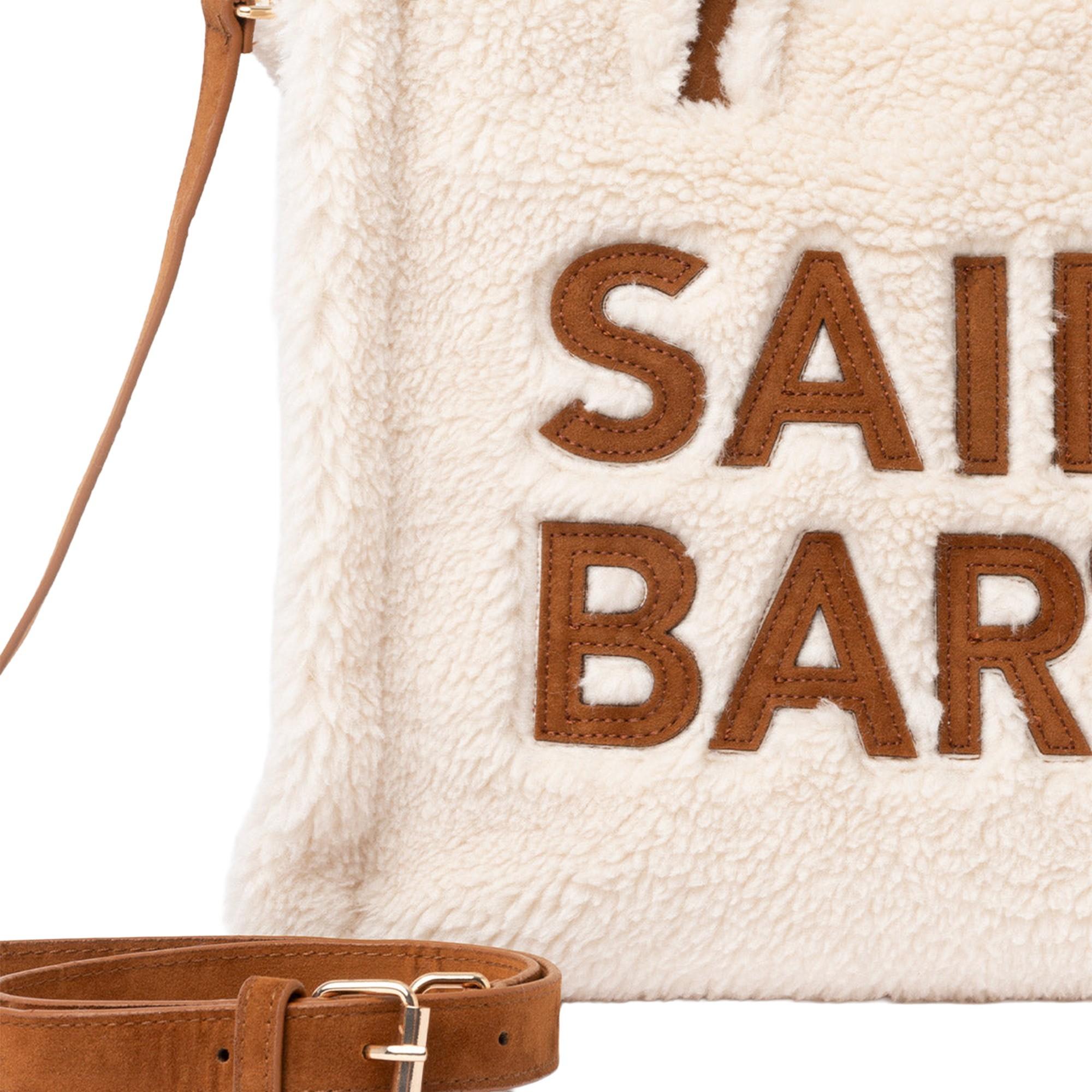 Borsa Colette per bambina MC2 Saint Barth Kids beige con texture teddy - Rubino Kids