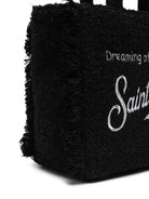 Borsa Colette per bambina MC2 Saint Barth Kids nera con dettagli ricamati - Rubino Kids