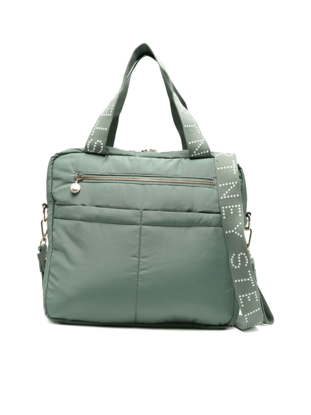 Borsa con manico per bambina Stella McCartney Kids verde con trama trapuntata - Rubino Kids