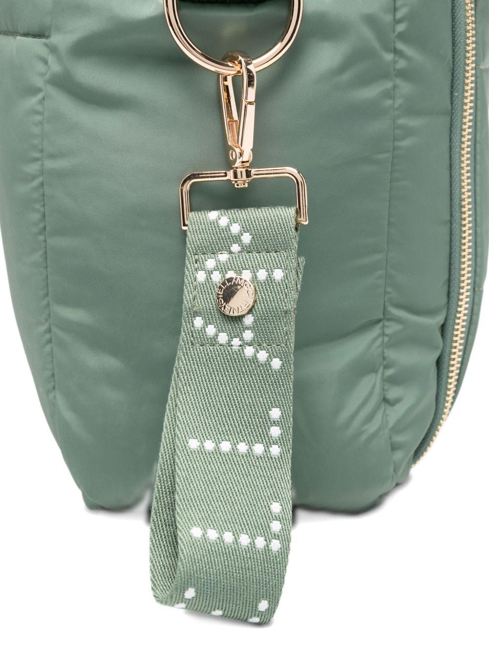 Borsa con manico per bambina Stella McCartney Kids verde con trama trapuntata - Rubino Kids