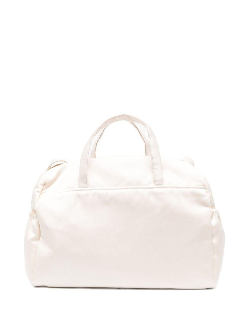 Borsa fasciatoio per neonata Elisabetta Franchi La Mia Bambina bianco con logo - Rubino Kids