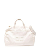 Borsa fasciatoio per neonata Elisabetta Franchi La Mia Bambina bianco con logo - Rubino Kids