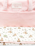 Borsa fasciatoio per neonata Moschino Kids rosa con stampa Teddy Bear - Rubino Kids