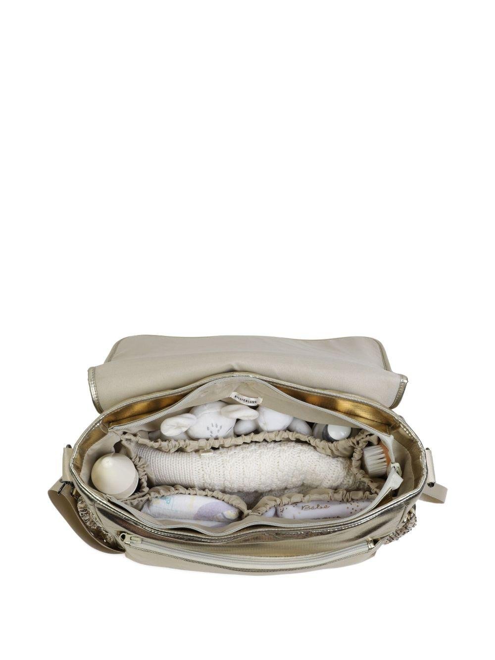 Borsa fasciatoio per neonati Billieblush color oro con paillettes - Rubino Kids