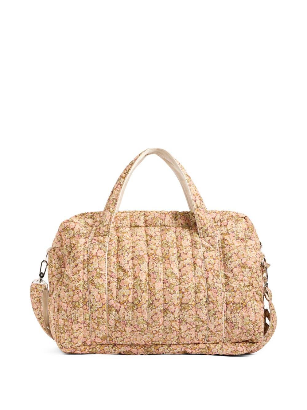 Borsa fasciatoio per neonati Bonpoint Piou beige trapuntata a fiori - Rubino Kids