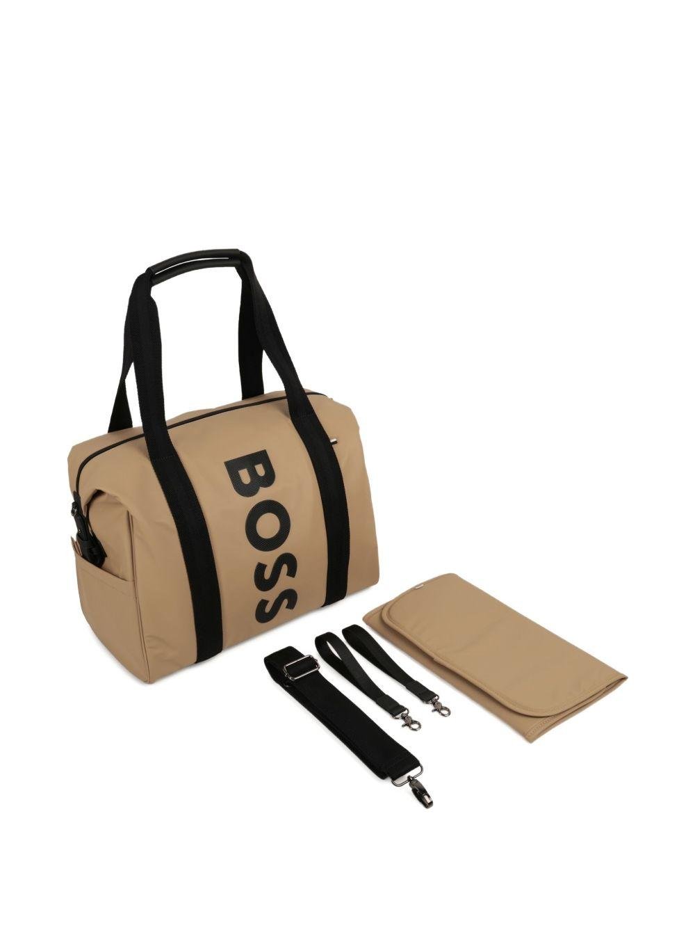 Borsa fasciatoio per neonati BOSS Kidswear beige con stampa - Rubino Kids