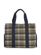 Borsa fasciatoio per neonati Chloé Kids blu con motivo a quadri <BR/> - Rubino Kids