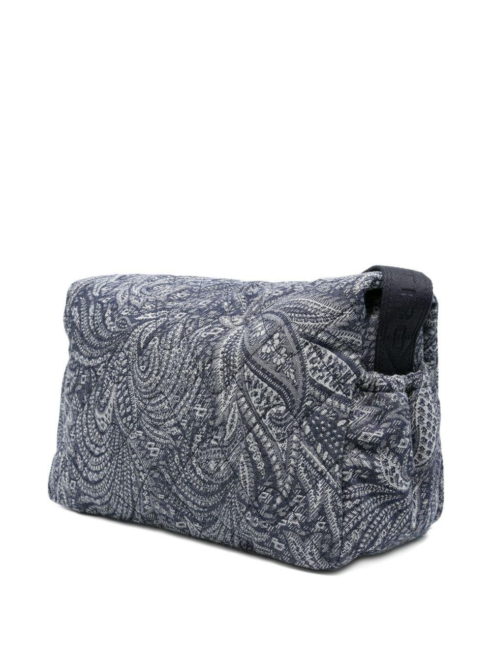 Borsa fasciatoio per neonati ETRO Kids blu con motivo paisley - Rubino Kids