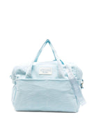 Borsa fasciatoio per neonato Moschino Kids azzurro con stampa Teddy Bear - Rubino Kids