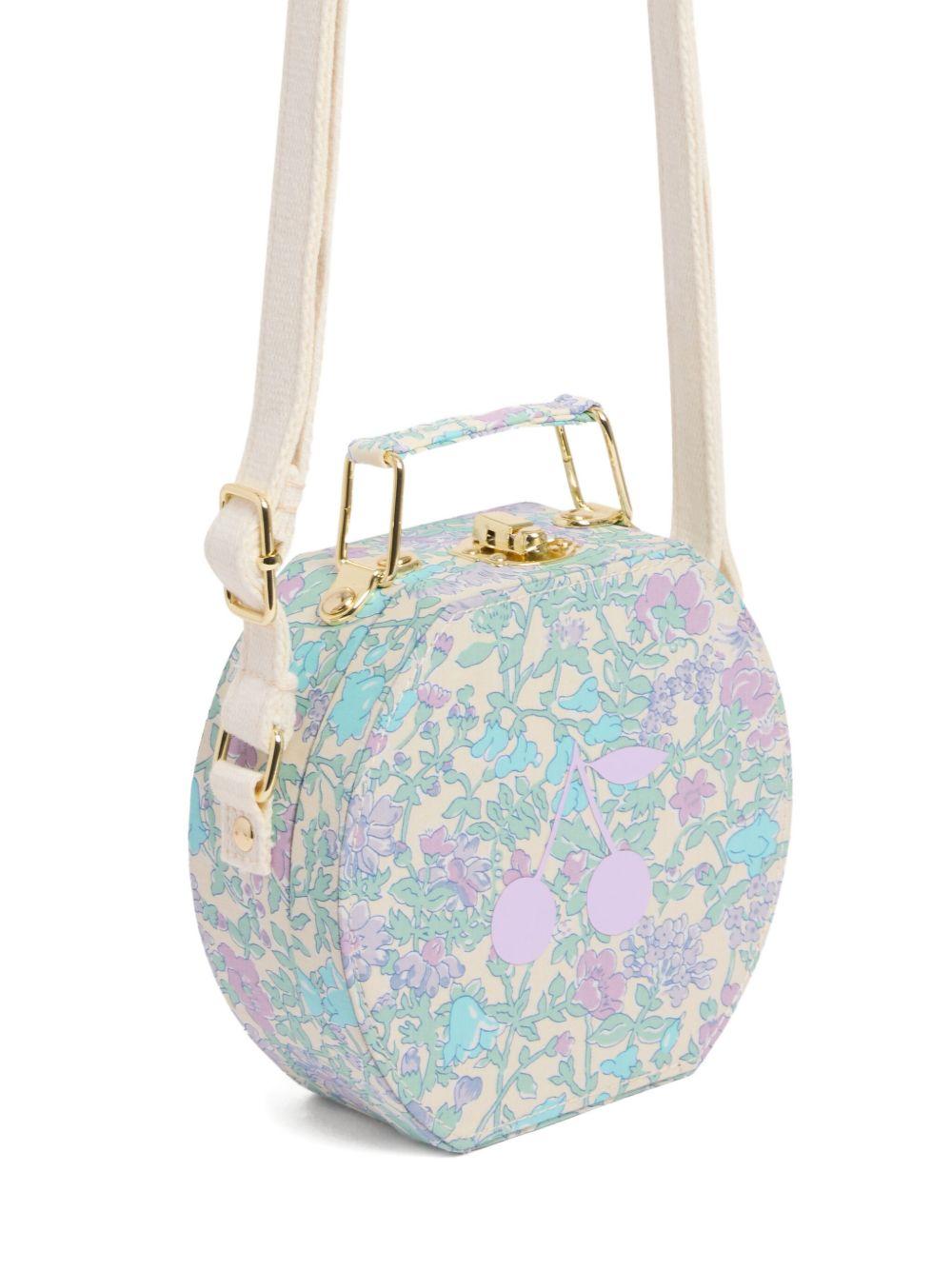 Borsa per bambina Bonpoint viola con stampa a fiori - Rubino Kids