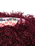 Borsa per bambina Missoni Kids bordeaux in pelo riccio - Rubino Kids