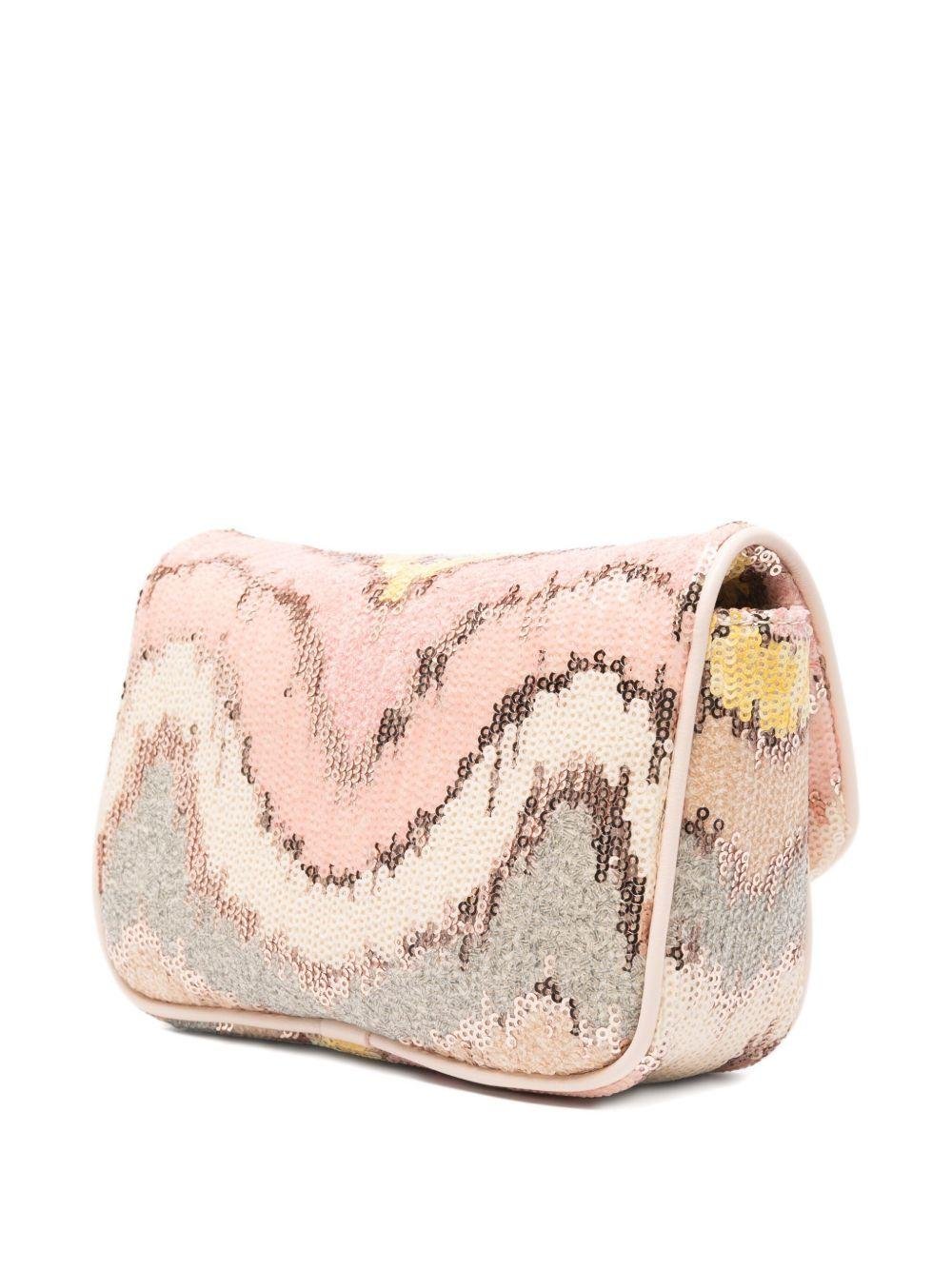 Borsa per bambina Missoni Kids rosa con paillettes e catena - Rubino Kids