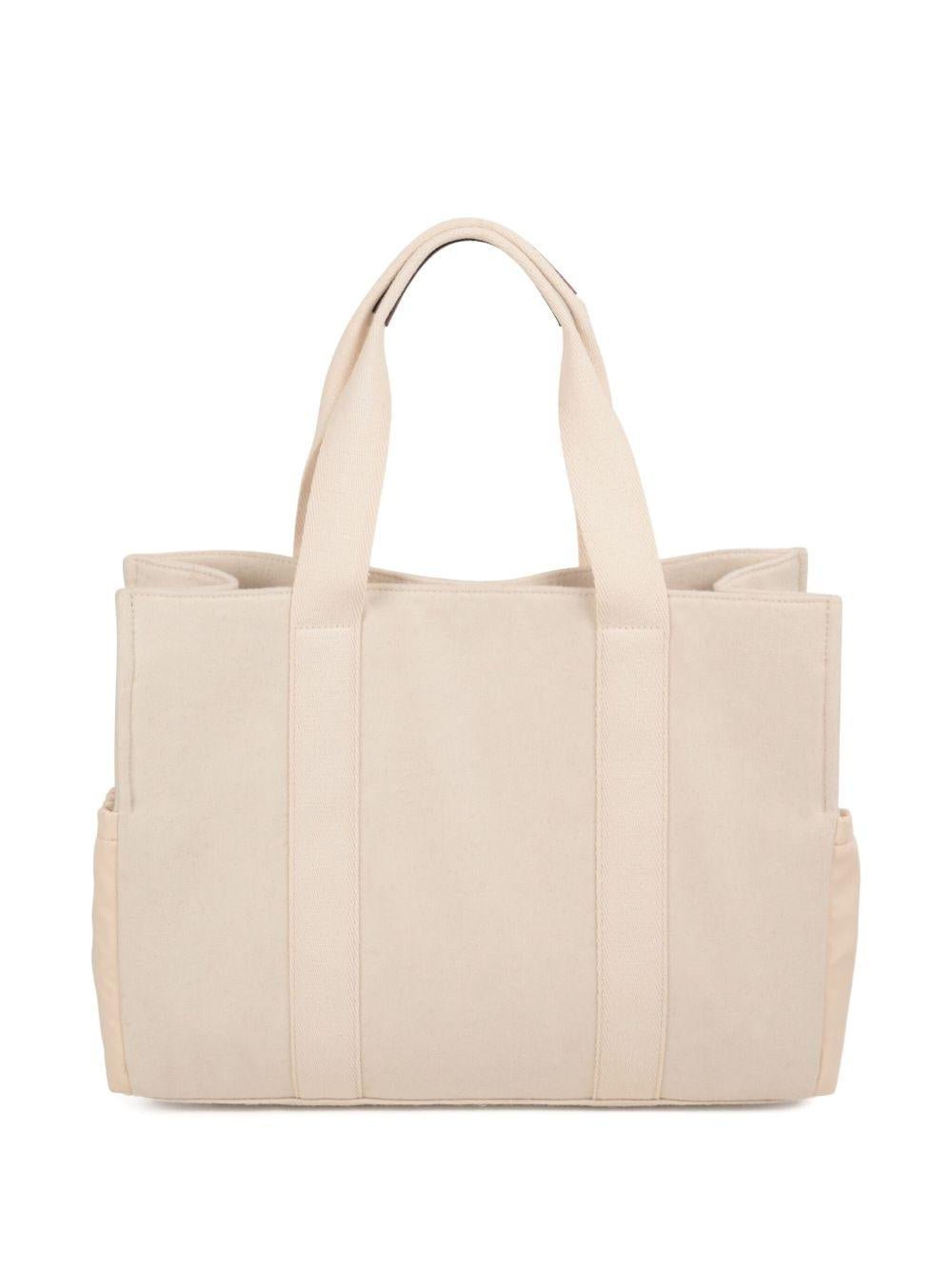 Borsa per neonata Chloé Kids beige con ricamo - Rubino Kids