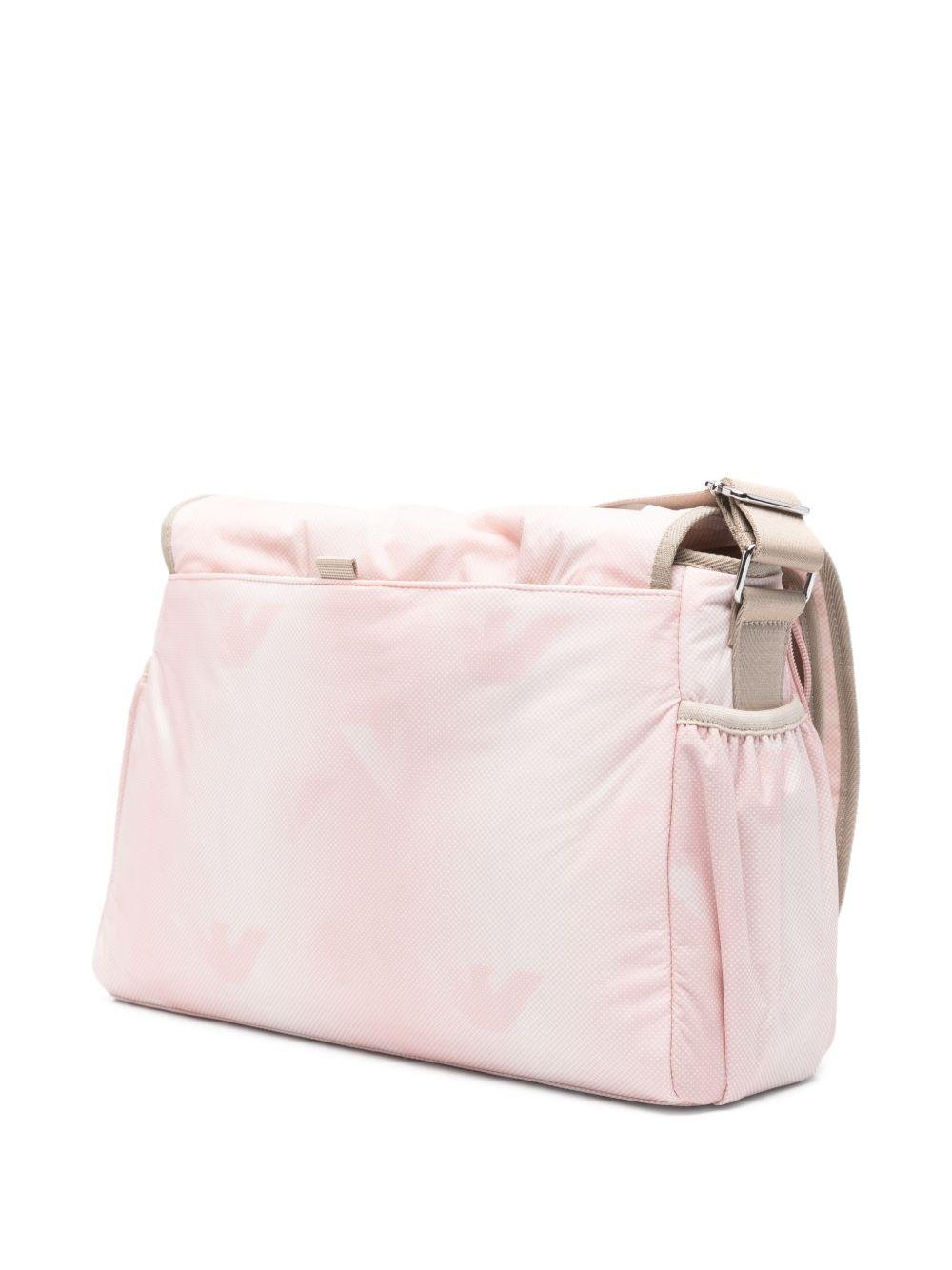 Borsa per neonata Emporio Armani Kids rosa con logo - Rubino Kids