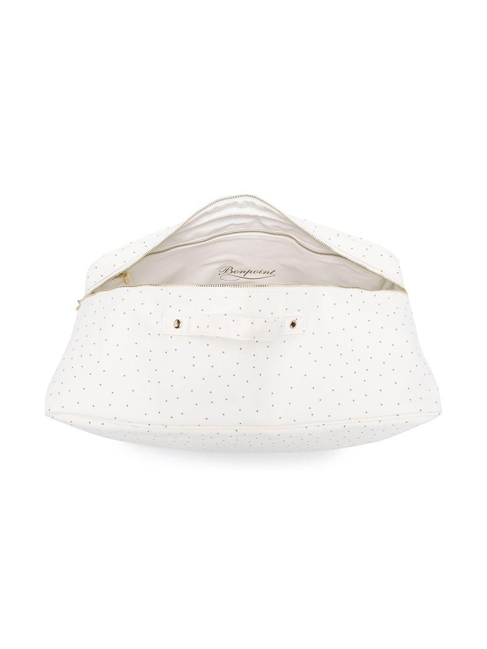 Borsa per neonati Bonpoint bianca con stampa a pois - Rubino Kids