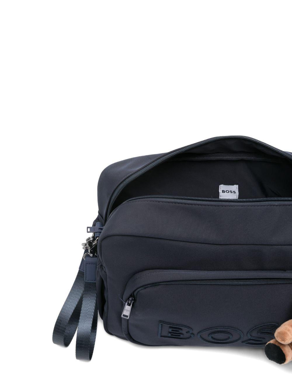 Borsa per neonato Boss Kids blu scuro con ciondolo giocattolo - Rubino Kids