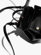 Borsa Sicily mini a spalla per bambina Dolce & Gabbana Kids nero lucida con manico - Rubino Kids