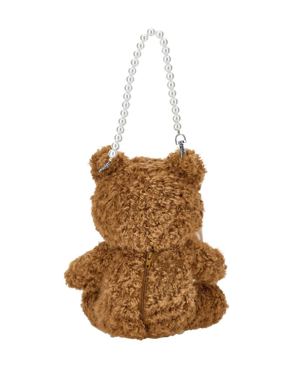 Borsa Teddy Bear per bambina Monnalisa marrone con dettaglio fiocco - Rubino Kids