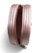 Borsa tote con strass per bambina Self - Potrait Kids rosa con dettaglio fiocco - Rubino Kids