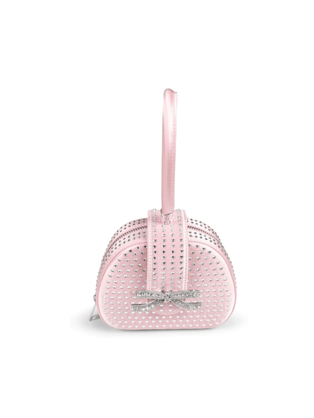 Borsa tote con strass per bambina Self - Potrait Kids rosa con dettaglio fiocco - Rubino Kids