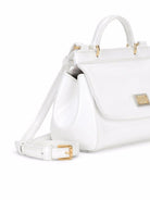 Borsa tote per bambina Dolce & Gabbana Kids Sicily mini bianca - Rubino Kids