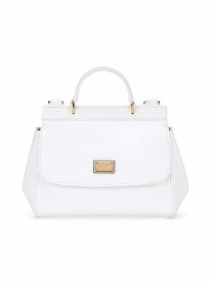 Dolce & Gabbana Kids Sicily Mini White Tote Bag for Girls