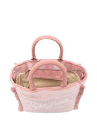Borsa Vanity Mini per bambina MC2 Saint Barth Kids rosa con logo a contrasto sul davanti - Rubino Kids