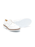 Brogues per bambino Andrea Montelpare bianco con dettaglio traforato - Rubino Kids