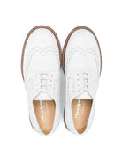 Brogues per bambino Andrea Montelpare bianco con dettaglio traforato - Rubino Kids