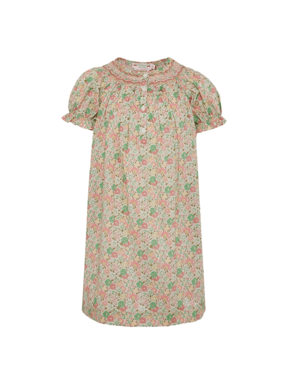 Caftano per bambina Bonpoint multicolore con stampa a fiori - Rubino Kids