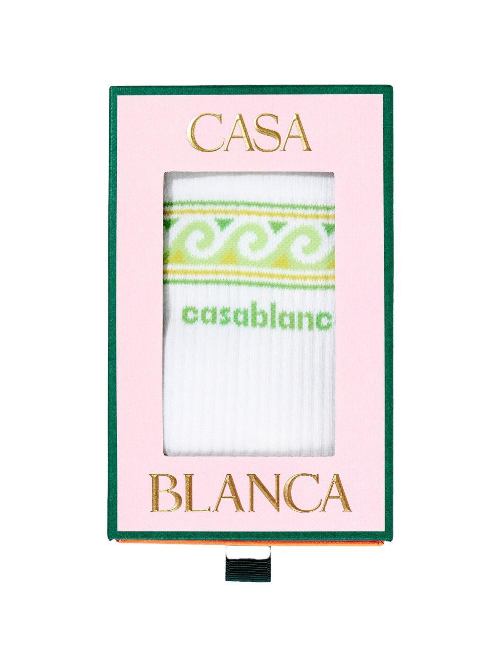 Calzini per bambino Casablanca Kids bianco con decorazione onde - Rubino Kids