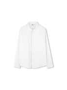 Camicia a maniche lunghe per bambino BOSS Kidswear bianco con orlo curvo - Rubino Kids