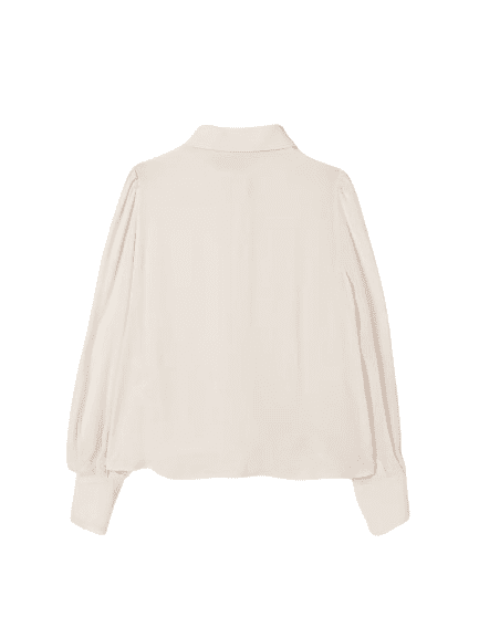 Camicia per bambina Elisabetta Franchi La Mia Bambina beige con colletto classico - Rubino Kids