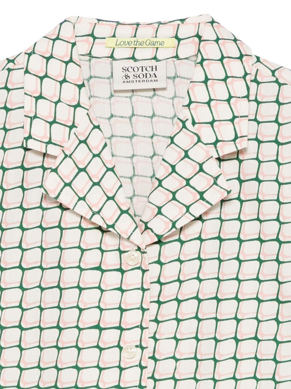 Camicia per bambina Scotch & Soda Kids beige con stampa - Rubino Kids