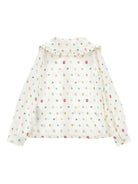 Camicia per bambina Stitch Disney x Monnalisa bianco con ruches - Rubino Kids
