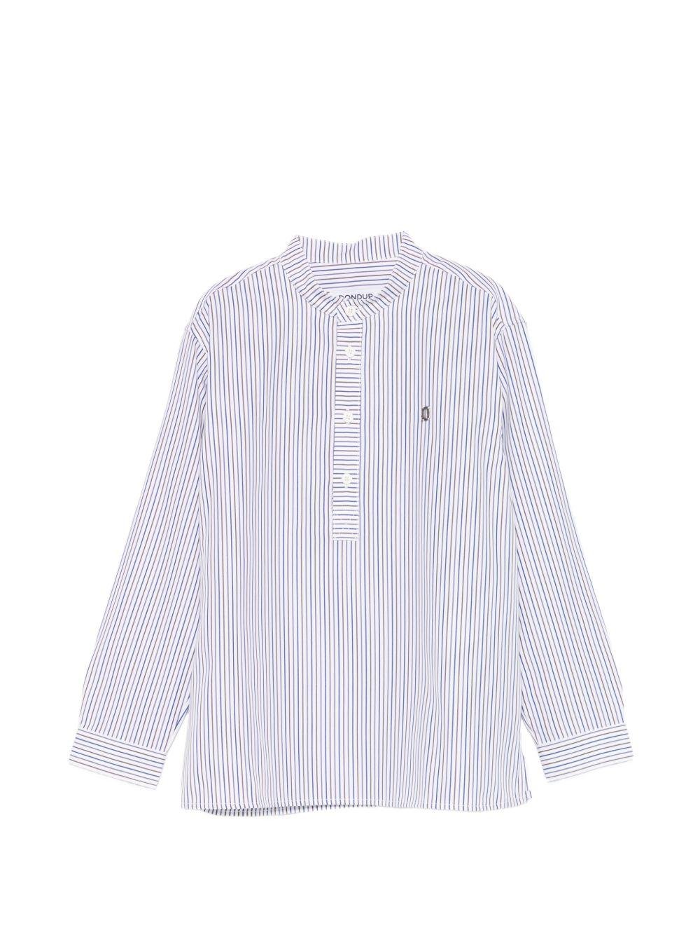 Camicia per bambino DONDUP Kids bianca con design a righe - Rubino Kids