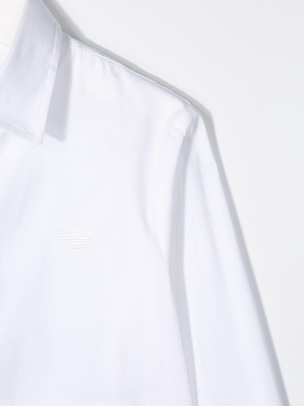 Camicia per bambino Emporio Armani Kids bianca con colletto a punta - Rubino Kids